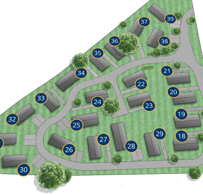 Merley Phase One Plot Numbers Rectangle